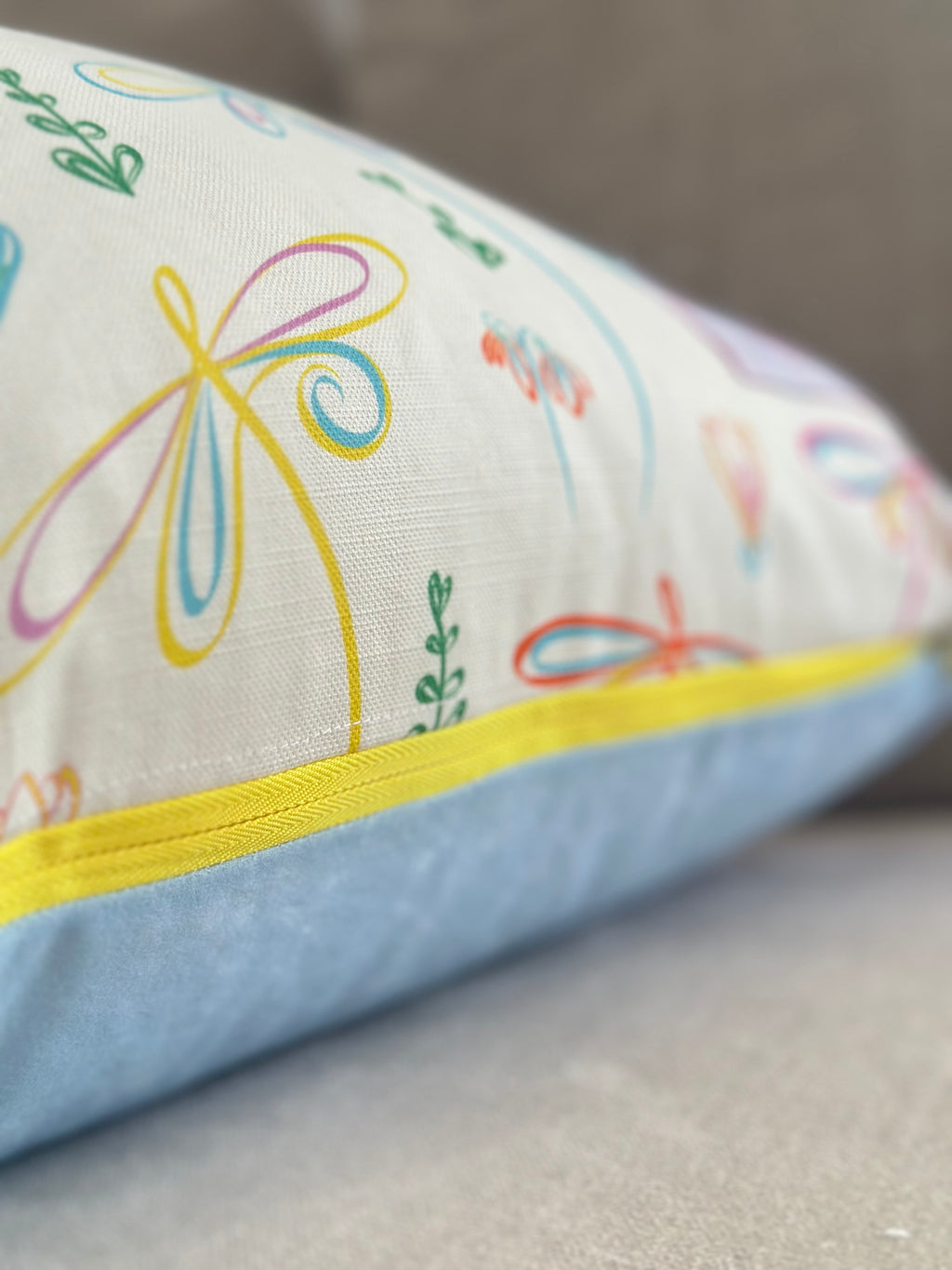 Full Bloom Dragonfly Cushion