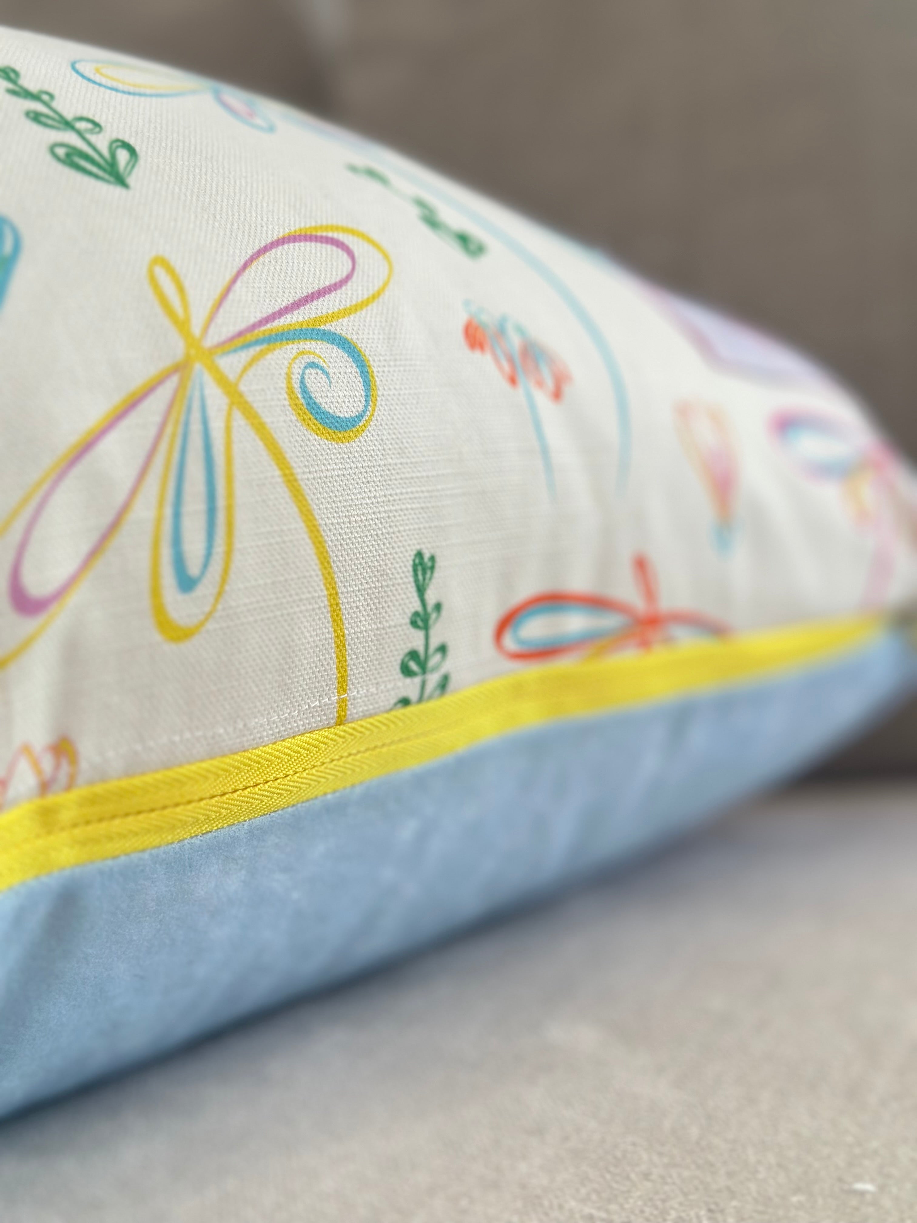 Full Bloom Dragonfly Cushion