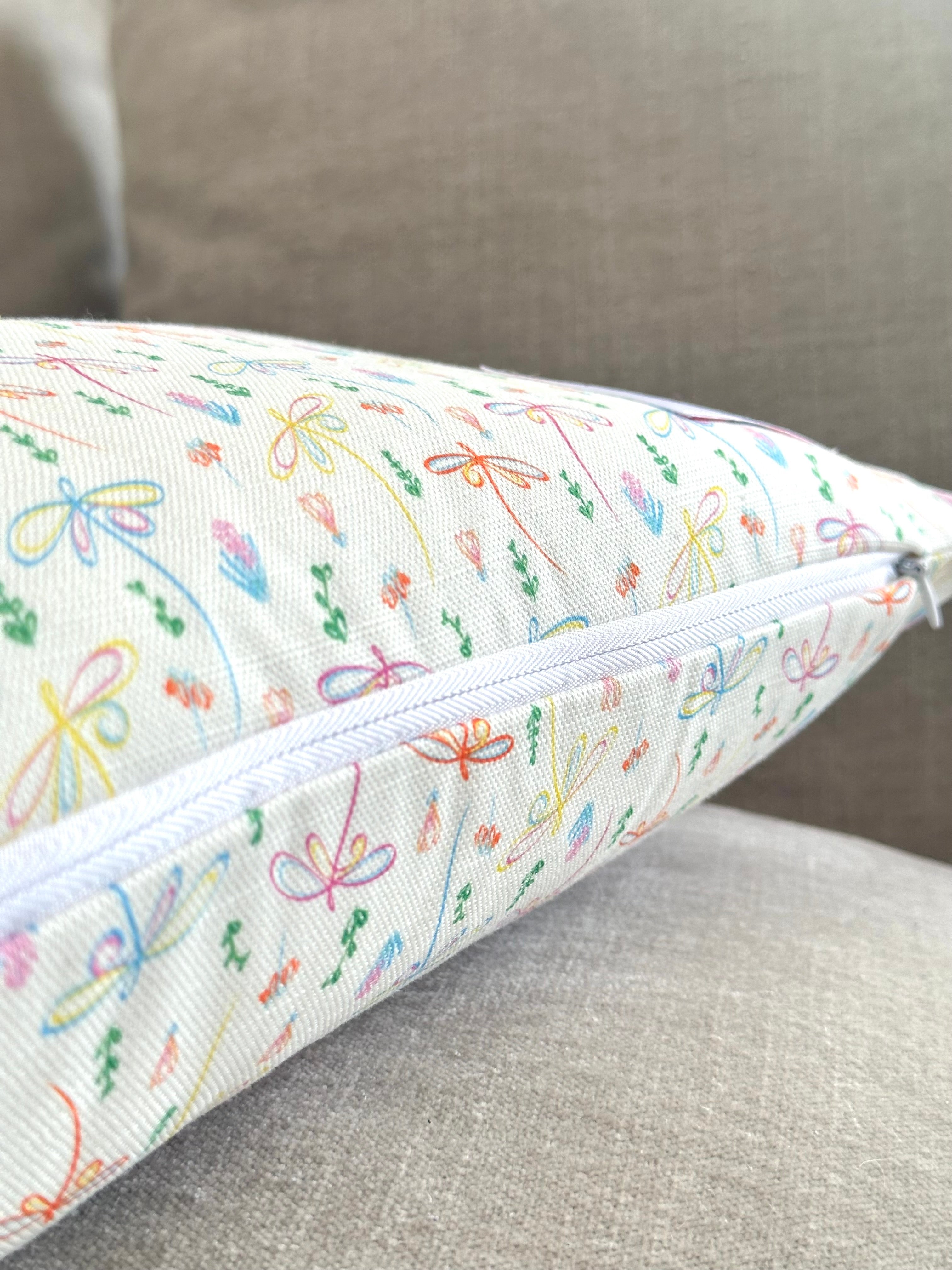 Full Bloom Dragonfly Accent Cushion
