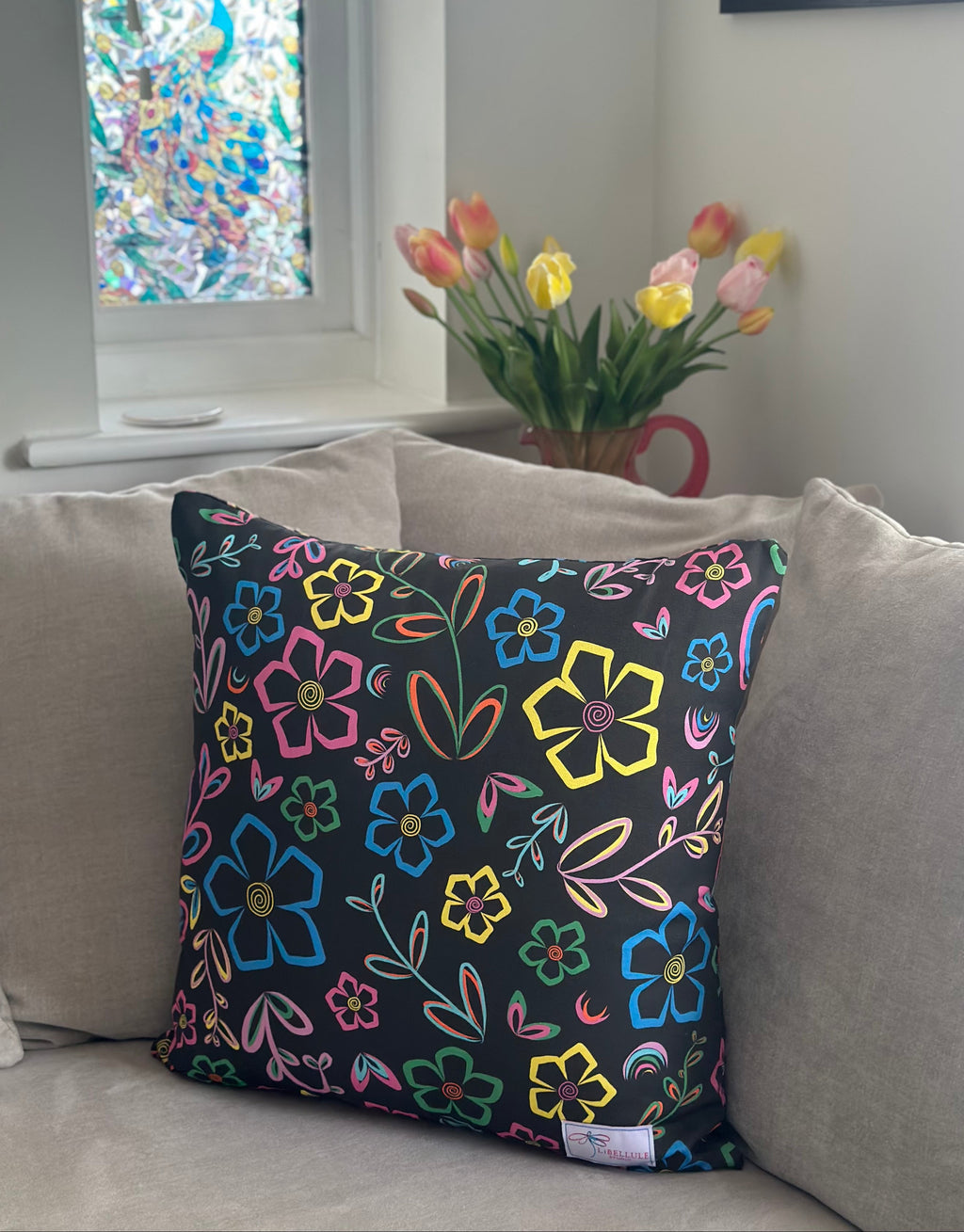 Full Bloom Midnight Cushion