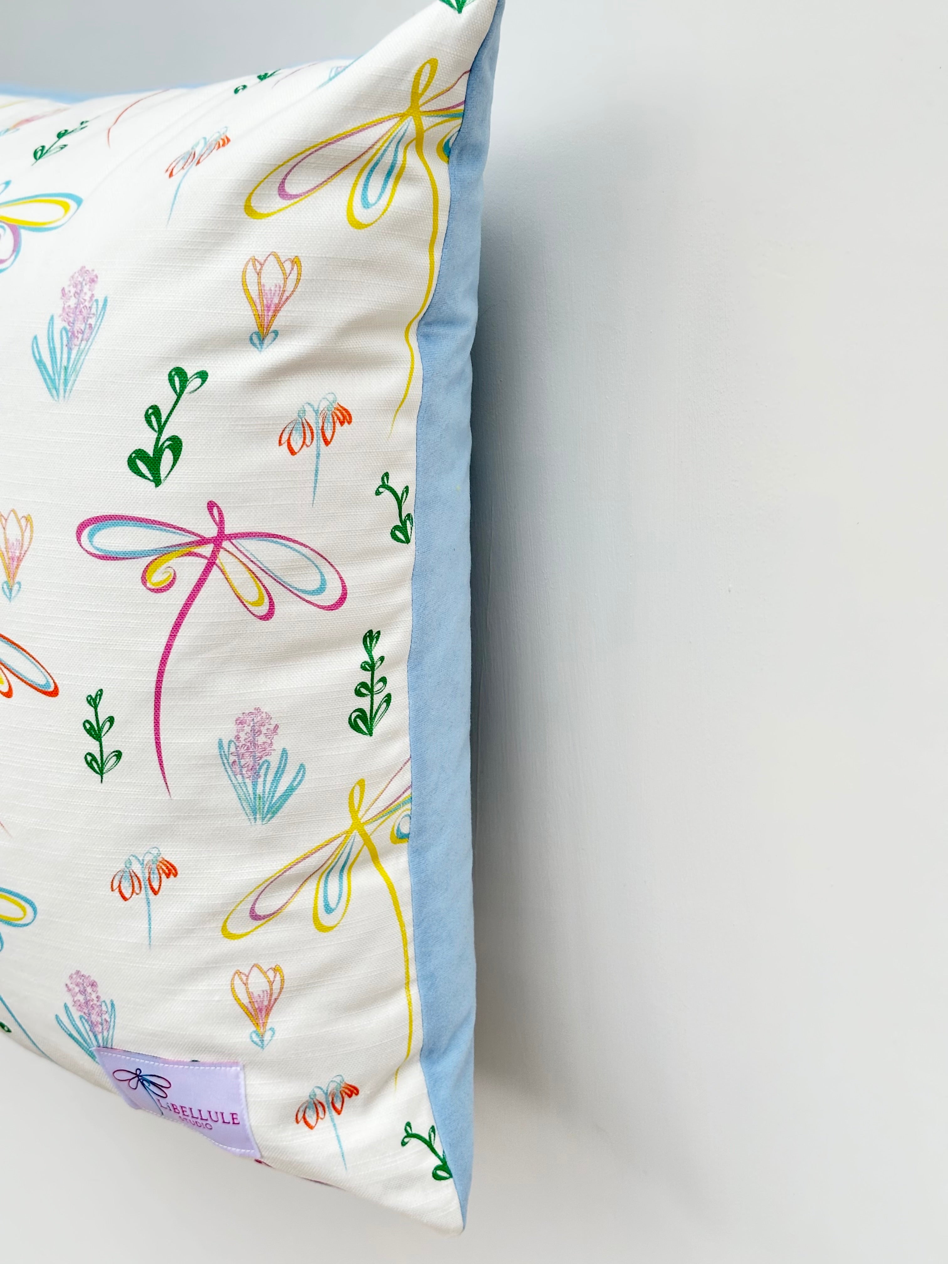 Full Bloom Dragonfly Cushion