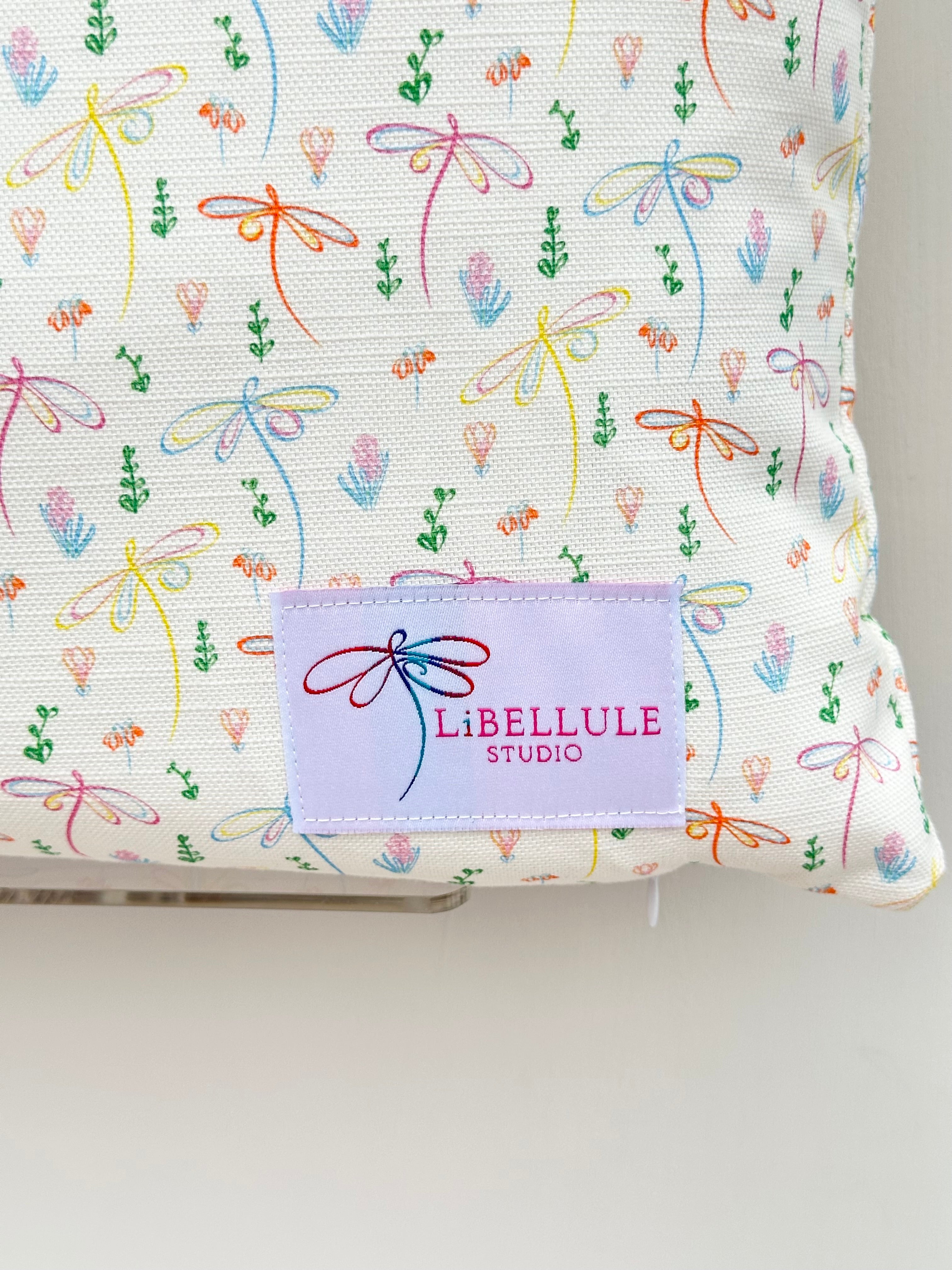 Full Bloom Dragonfly Accent Cushion
