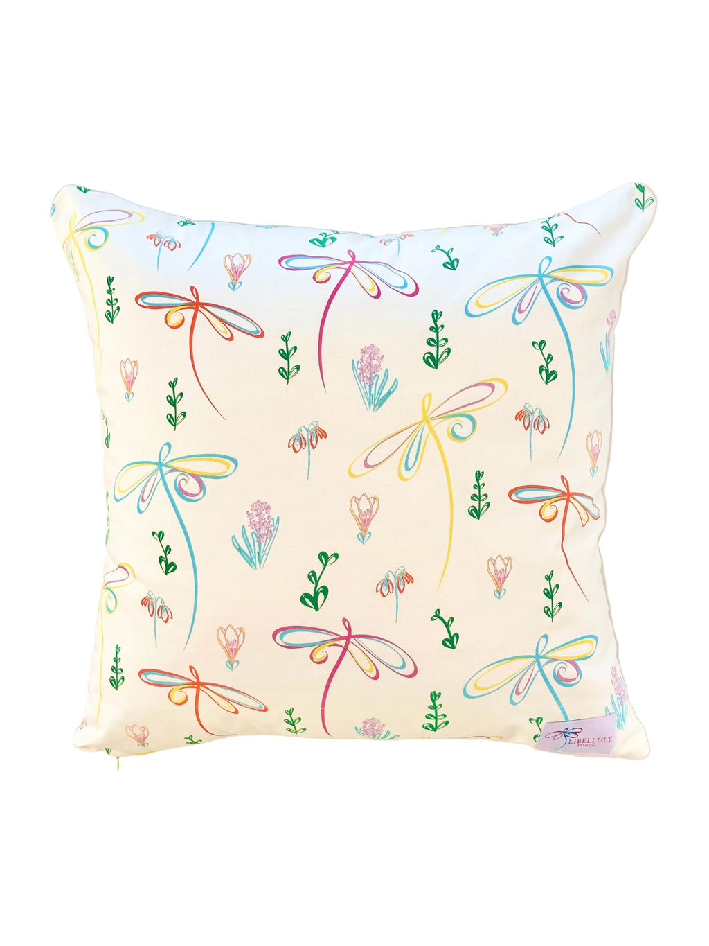 Full Bloom Dragonfly Cushion