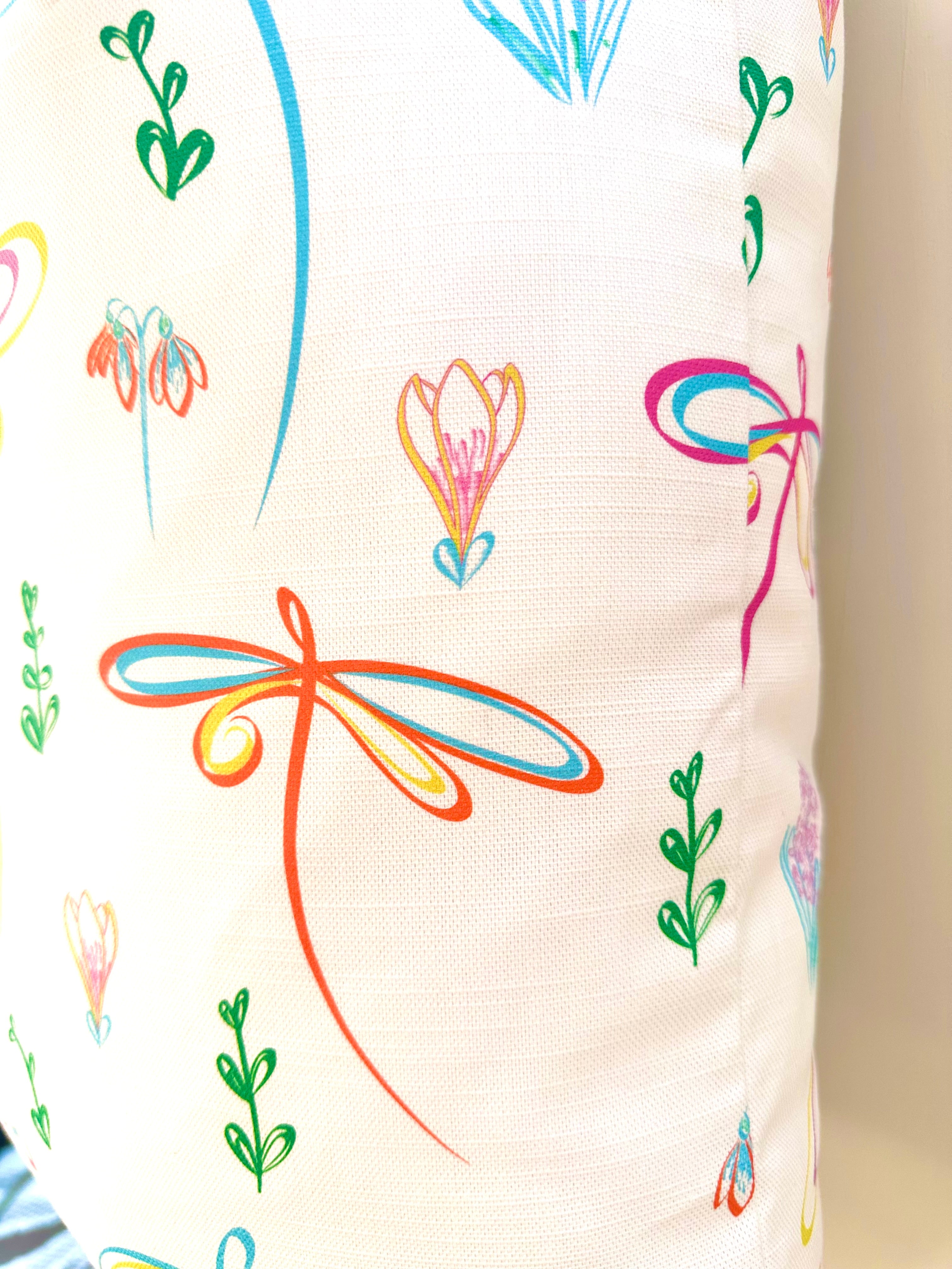 Full Bloom Dragonfly Cushion